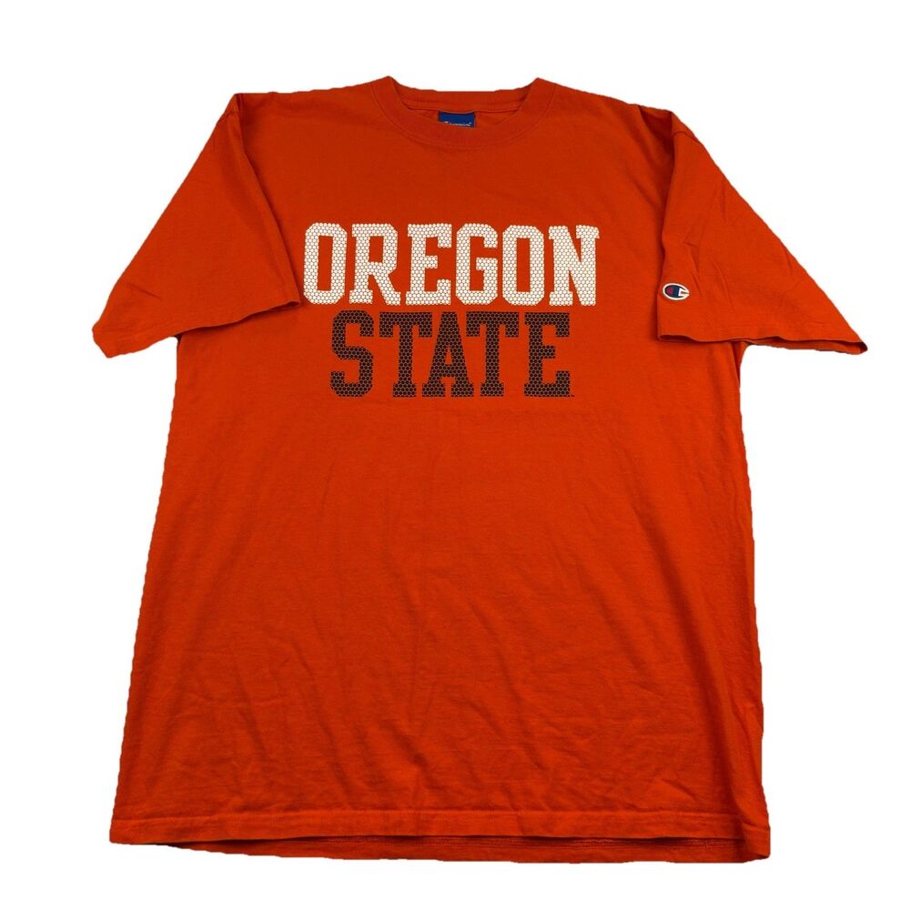 Vintage Oregon State Beavers T Shirt Mens XL Orange Short Sleeve Champion